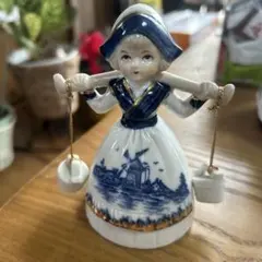 陶器製女性フィギュア 白と青 - メルカリ