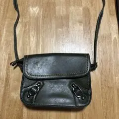 緑色 合成皮革 ショルダーバッグ