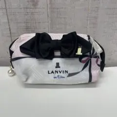 ま*い様 LANVIN en Bleu リボン付きポーチ