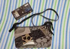 Coach パッチワーク ショルダーバッグ &長財布　2点セット
