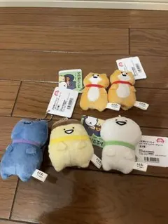 お文具といっしょ/リボンマスコットキーチェーン_5点セット