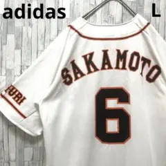 アディダス 坂本勇人 ユニフォーム ベースボールシャツ 読売ジャイアンツ 巨人L