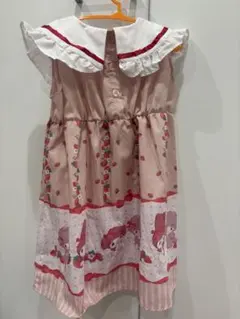 산리오 キャラクターズ 마이멜로디 マイスイートピアノ 襟付き 원피스