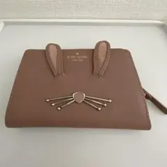 katespade ケイトスペード うさぎ 財布 ウォレット　ピンクベージュのサムネイル
