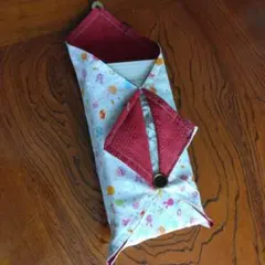 ハンドメイド 布製ティッシュケース 2個セットのサムネイル