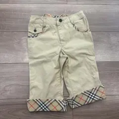 BURBERRY ベージュ チェック柄パンツ
