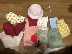 【12点！激安1つ199円！】80サイズ 女の子 まとめ売り 夏服 帽子付き
