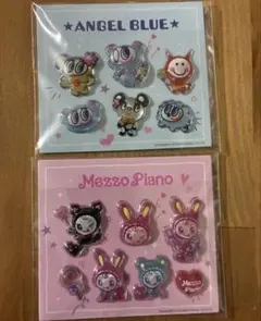 セブン　ナルミヤ　ぷっくりシール　メゾピアノ　エンジェルブルー