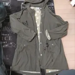 Scolar フード付きモッズコート オリーブ