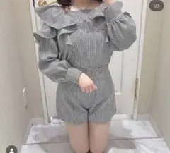 evelyn フリルセットアップ