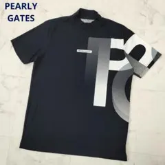 パーリーゲイツ　モックネック半袖シャツ　ロゴ　ストレッチ　24年モデル　サイズ5