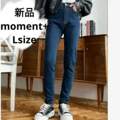 新品☆moment+ スキニーデニム Lサイズのサムネイル