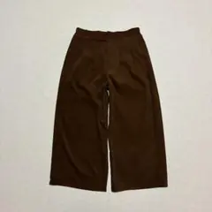 vintage ワイドパンツ　ウエストゴム　ブラウン　アーカイブ y2k