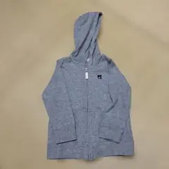 DOUBLE.B フード付きパーカー グレー　110