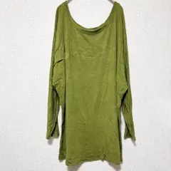 【XL】長袖上衣 橄欖綠 蝙蝠袖 寬鬆版型