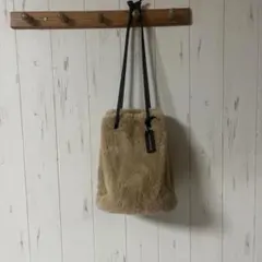 HÉLIOPÔLE ベージュファーバッグ