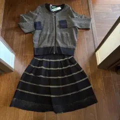 新品　ベネトン　ニットセットアップ　のトップス　Lサイズ相当