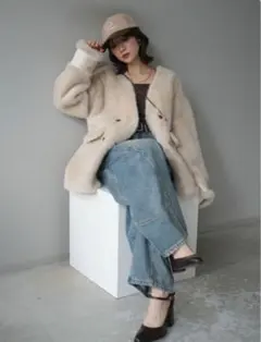 匿名配送】LILY BROWN バリエエコファーコート - メルカリ 【匿名配送】LILY BROWN バリエエコファーコート