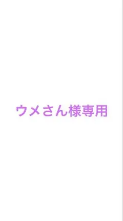 ウメさん様専用ページ