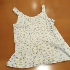 45R 小花柄 タンクトップ 日本製 コットンのサムネイル