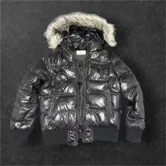 00s OLD UNIQLO ファー ダウンジャケット 短丈 Y2K ブラウンL - メルカリ