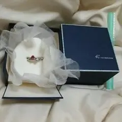 4℃ ☆ silver925 2連 リング 石付き 正規品