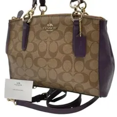 COACH F36718 シグネチャー 2way ショルダーバッグ ハンドバッグ