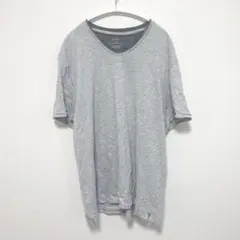カルバンクライン 無地 Ｔシャツ Ｖネック 半袖 XL 灰 綿 カジュアルのサムネイル
