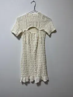 darich リボンシャーリングミニワンピース