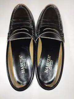 HARUTA ブラックレザーシューズ 23.5 EE