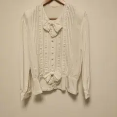 80s INGEBORG インゲボルグ ブラウス ホワイトのサムネイル
