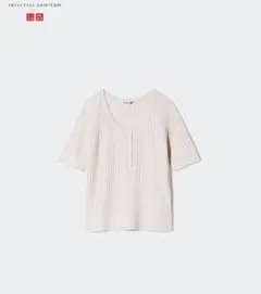 UNIQLO ユニクロ　ポインテールニットヘンリーネックセーター　XLサイズ