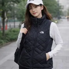 ☆THE NORTH FACE★ ベスト W/M 黒 キルティング 軽量