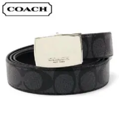 COACH シグネクチャー柄　メンズベルト