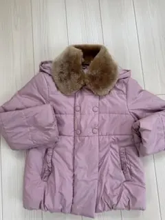 KUMIKYOKU 130 140 LL 中綿コート　ピンク