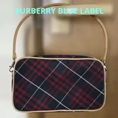 ✨激レア✨バーバリーブルーレーベル アクセサリーポーチ キャンバス 