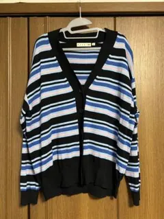 ユニクロ×マルニ　青　カーディガン　Lサイズ