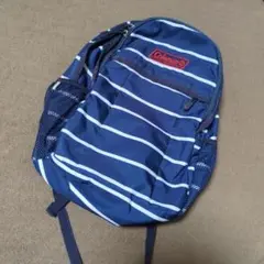 Coleman ネイビー ストライプ リュック