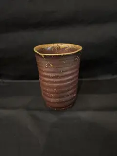 【全新•未使用】備前燒 啤酒杯④