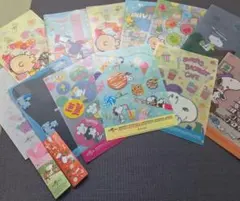 スヌーピークリアファイル12枚とボールペン２本セット