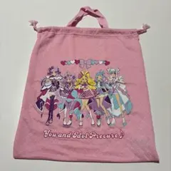 アイドルプリキュア 巾着袋 ピンクのサムネイル