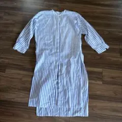 最終価格！マカフィー❤︎サイドスリット入りストライプワンピ羽織り重ね着に⭐︎超美品！