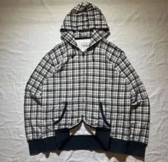 old uniqlo チェック柄　ダブルジップパーカー