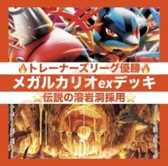 【8/1トレーナーズリーグ優勝】メガルカリオex デッキ 構築済み　ポケカのサムネイル