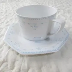 【ノリタケ/Noritake/クレージュ 】カップ＆ソーサー/ブルー/ホワイト
