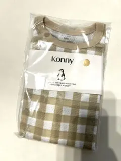 コニー コットンメッシュ ボディスーツ ロンパース 肌着 6m konny