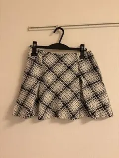 ZARA ツイードスカート ツイード チェック柄フレアスカート ミニスカート