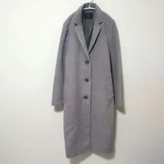 【美品】ニコルセレクション ロングコート チェスター グレー 38 Mのサムネイル
