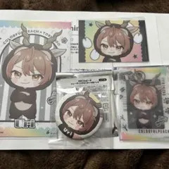 東武動物公園　カラフルピーチ　うり　ミニキャラ　缶バッジ　クリアカード　からぴち