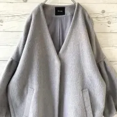 ティティベイト titivate ロングコート ノーカラー M